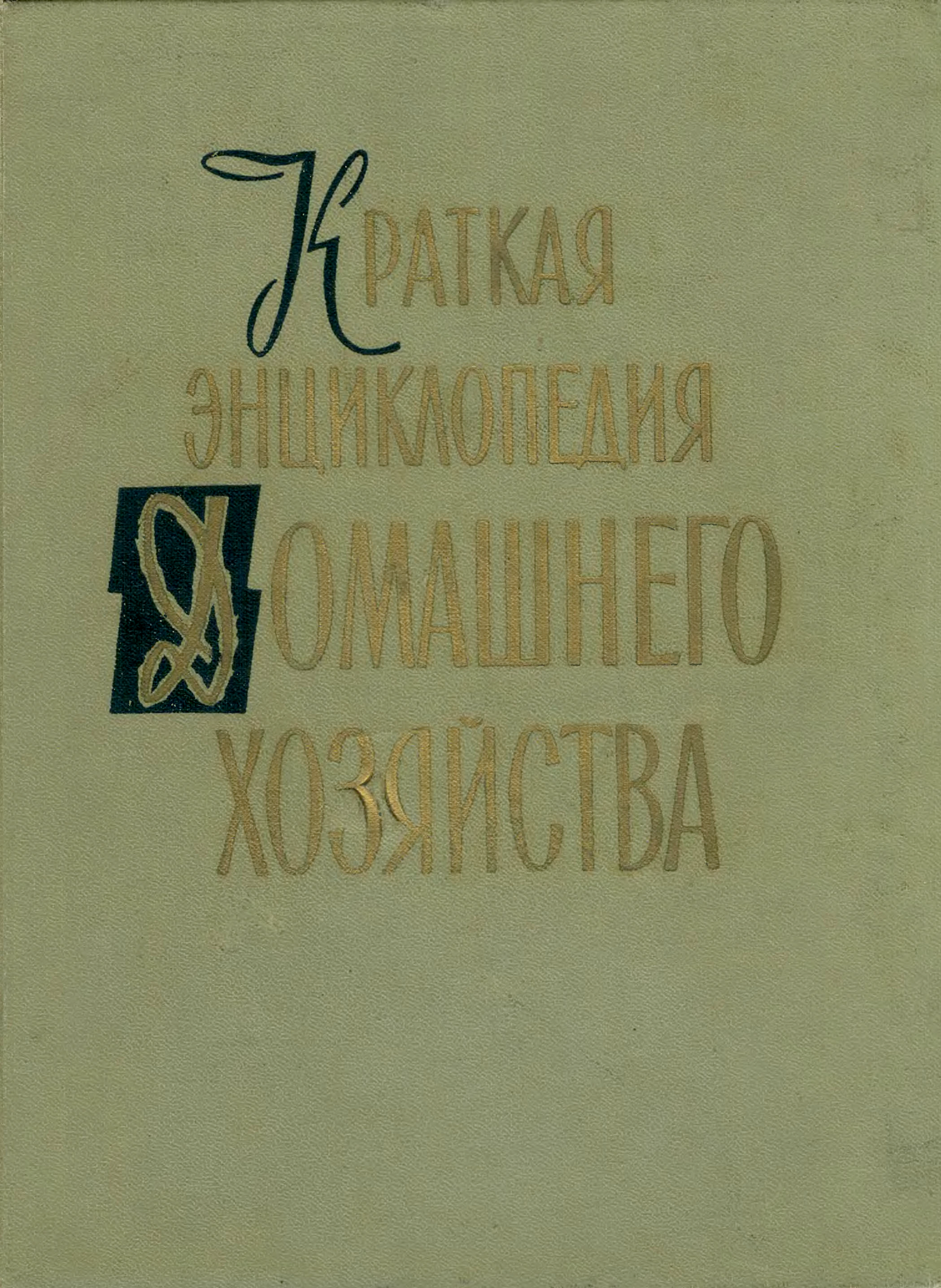 Краткая энциклопедия домашнего хозяйства. Том первый. А–Н